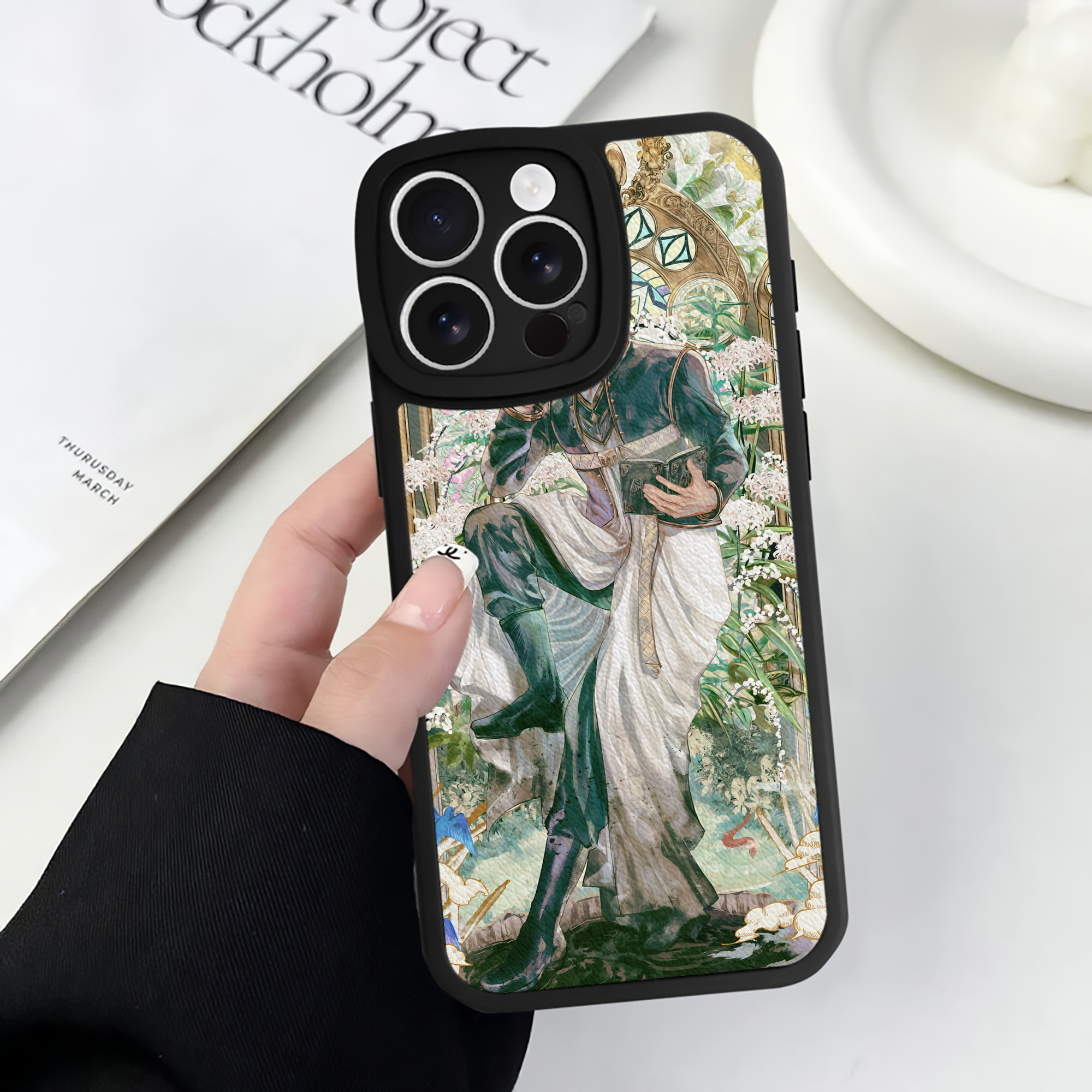 （画像用） 葬送のフリーレン Frieren 【iPhone 16シリーズ対応】シリコンスマホケース（レザー調） 材質：シリコン